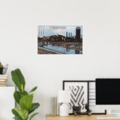 Ansicht einer Sandmühle Poster (Heimbüro)