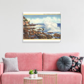Ansicht einer typischen Küstenlinie Leinwanddruck (Insitu (Wohnzimmer))