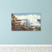 Ansicht einer typischen Küstenlinie Leinwanddruck (Insitu (Holzboden))