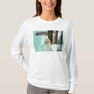 Ansicht einer Welle MotorSanta Cruz, CA T-Shirt