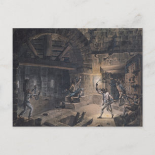 Ansicht einer Zelle in der Bastille Postkarte