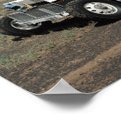 Ansicht eines 1-G-Langstreckenfahrzeugs Poster (Ecke)