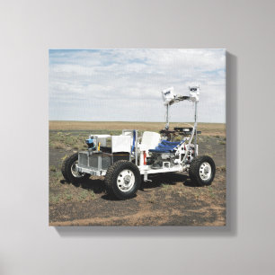 Ansicht eines 1-G MondRover Fahrzeugs Leinwanddruck