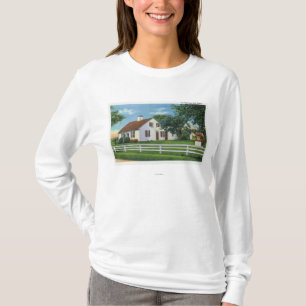 Ansicht eines alten Cape- CodZuhause T-Shirt