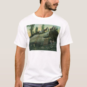 Ansicht eines aufzeichnenteams auf einem T-Shirt