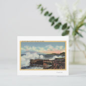 Ansicht eines Breakers auf der West Cliff Drive Postkarte (Stehend Vorderseite)