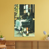 Ansicht eines chinesischen Fortune Tellers Leinwanddruck (Insitu (Wohnzimmer))