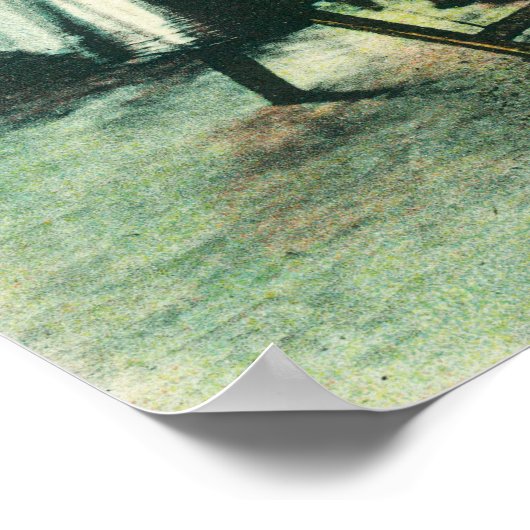 Ansicht eines chinesischen Fortune Tellers Poster (Ecke)