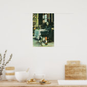 Ansicht eines chinesischen Fortune Tellers Poster (Küche)