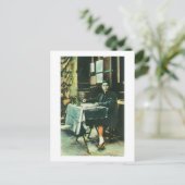 Ansicht eines chinesischen Fortune Tellers Postkarte (Stehend Vorderseite)