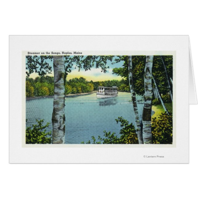 Ansicht eines Dampfers auf dem Songo River (Vorderseite (Horizontal))