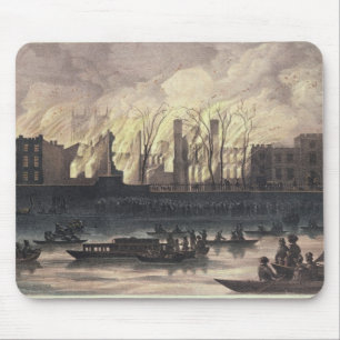 Ansicht eines Feuers an Whitehall-Palast Mousepad