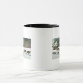 Ansicht eines Husky Dog-Sled Teams Tasse (Zentrum)