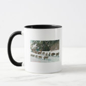 Ansicht eines Husky Dog-Sled Teams Tasse (Links)
