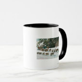 Ansicht eines Husky Dog-Sled Teams Tasse (VorderseiteRechts)
