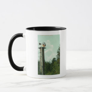 Ansicht eines Mammutbaum-Winds MillEureka, CA Tasse