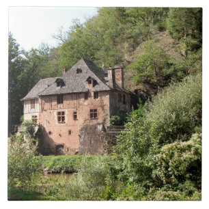 Ansicht eines Manorhauses (Foto) Fliese