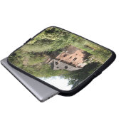 Ansicht eines Manorhauses (Foto) Laptopschutzhülle (Vorne Knopf)