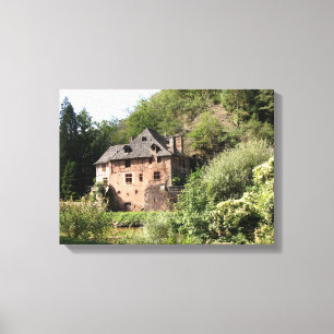 Ansicht eines Manorhauses (Foto) Leinwanddruck
