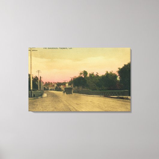 Ansicht eines Model-T-Fords auf dem Boulevard Leinwanddruck (Vorderseite)