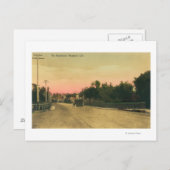 Ansicht eines Model-T-Fords auf dem Boulevard Postkarte (Vorne/Hinten)