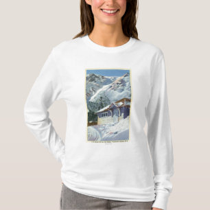 Ansicht eines US-Forstdienst-Ski-Schutz T-Shirt