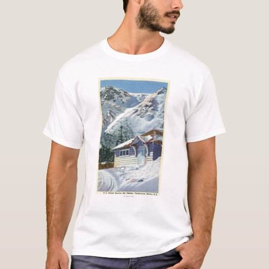 Ansicht eines US-Forstdienst-Ski-Schutz T-Shirt (Vorderseite)