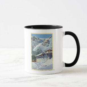 Ansicht eines US-Forstdienst-Ski-Schutz Tasse