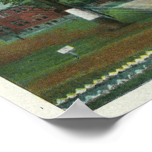 Ansicht eines US-Militärlagers Poster (Ecke)