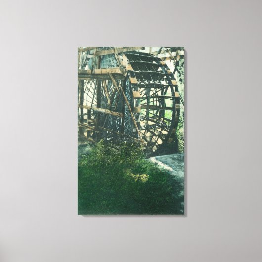 Ansicht eines WasserradsRedding, CA Leinwanddruck (Vorderseite)