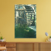 Ansicht eines WasserradsRedding, CA Leinwanddruck (Insitu (Wohnzimmer))