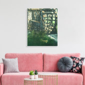 Ansicht eines WasserradsRedding, CA Leinwanddruck (Insitu (Wohnzimmer))
