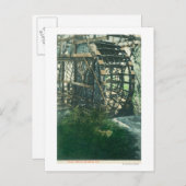 Ansicht eines WasserradsRedding, CA Postkarte (Vorne/Hinten)