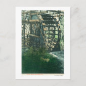 Ansicht eines WasserradsRedding, CA Postkarte (Vorderseite)