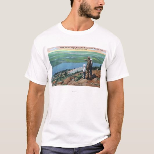 Ansicht eines Wildhüters und der Jungen, die West T-Shirt (Vorderseite)
