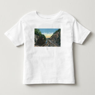 Ansicht eines Zugs neben der Landstraße Kleinkind T-shirt