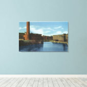 Ansicht einiger Textilmeilen Leinwanddruck (Insitu (Holzboden))