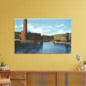 Ansicht einiger Textilmeilen Leinwanddruck (Insitu (Wohnzimmer))