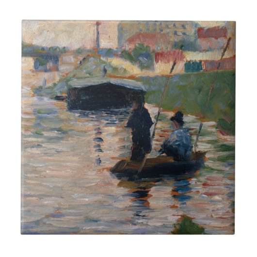 Ansicht Georges Pierre Seurat | der Seines Fliese (Vorderseite)