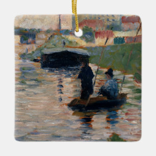 Ansicht Georges Pierre Seurat der Seines Keramikornament