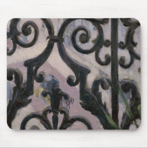 Ansicht Gustave Cailebotte   von einem Balkon Mousepad