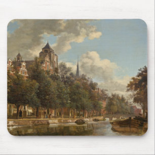 Ansicht hinunter einen niederländischen Kanal Mousepad