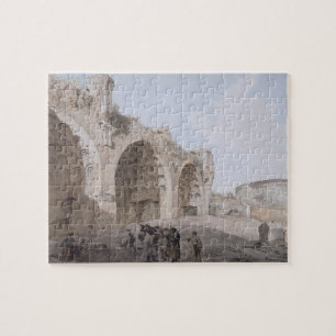 Ansicht in das römische Forum (der Tempel des Puzzle