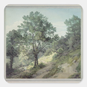 Ansicht in der Nähe von Kantonierung, Devon Quadratischer Aufkleber