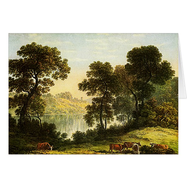 Ansicht in North Wales - Aquarellmalkarte (Vorderseite (Horizontal))