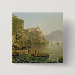 Ansicht in Richtung zu Atrani auf dem Amalfi, 1817 Button
