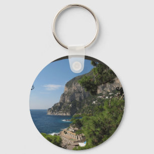 Ansicht in Richtung zu den Klippen auf Capri Insel Schlüsselanhänger