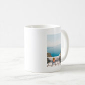 Ansicht in Santorini Insel Kaffeetasse (VorderseiteRechts)
