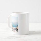 Ansicht in Santorini Insel Kaffeetasse (Vorderseite Links)