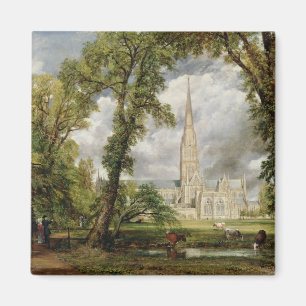 Ansicht John Constables   von Salisbury-Kathedrale Magnet